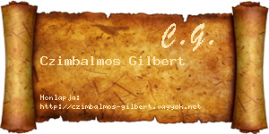 Czimbalmos Gilbert névjegykártya
